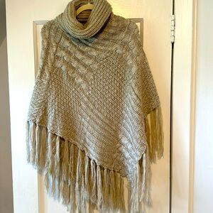 Bay Sky Poncho Sweater